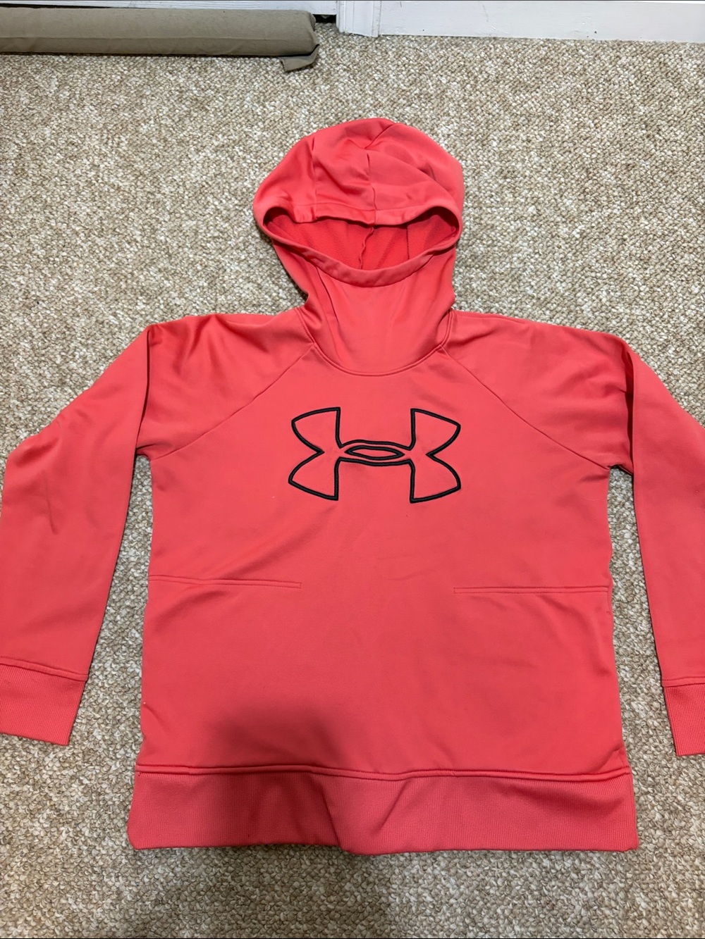 Under Armour women’s ' Coral Pink Hooded Pullover